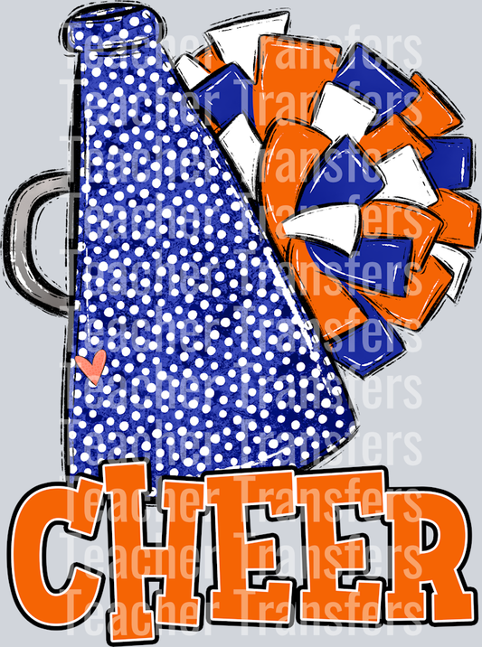 Cheer Customs Royal and Orange