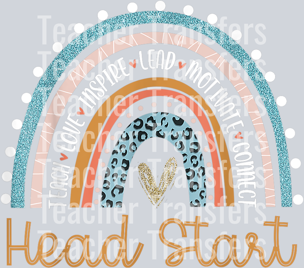 Head Start Rainbow Headstart Teacher First Day Of School T-Shirt (1)