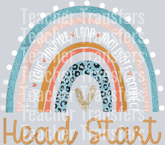 Head Start Rainbow Headstart Teacher First Day Of School T-Shirt (1)