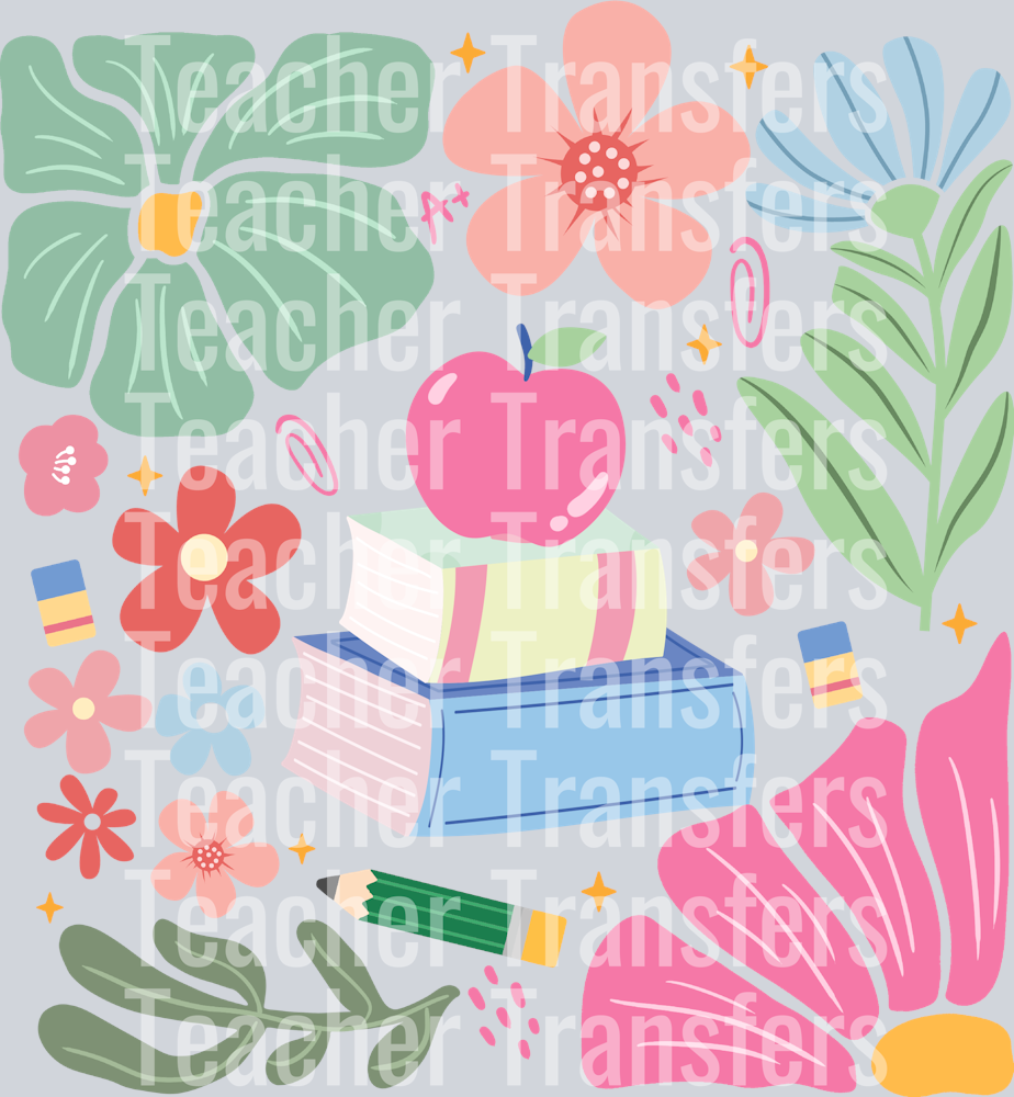 2. Boho Flowers Teacher