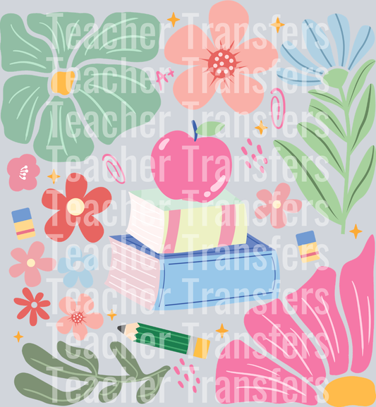 2. Boho Flowers Teacher