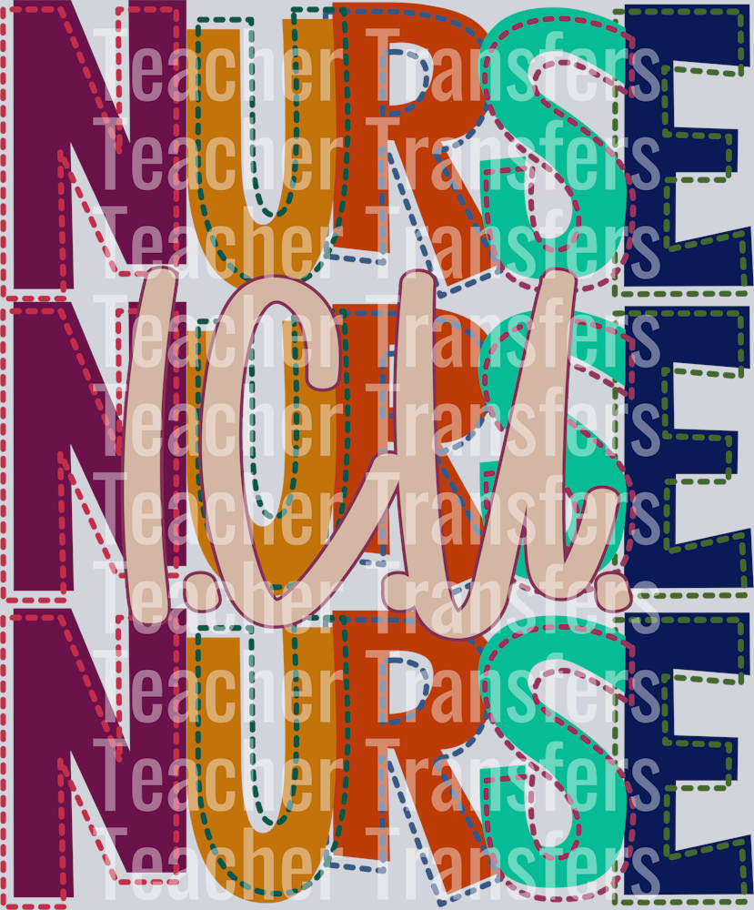 Stitched Occupations Nurse ICU