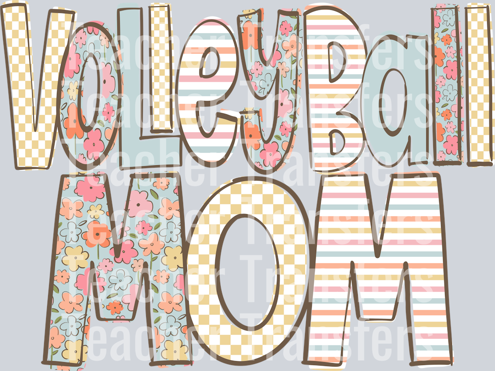 Doodle Loo Volleyball Mom