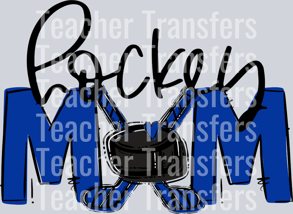 Hockey Mom Royal Blue No Flower