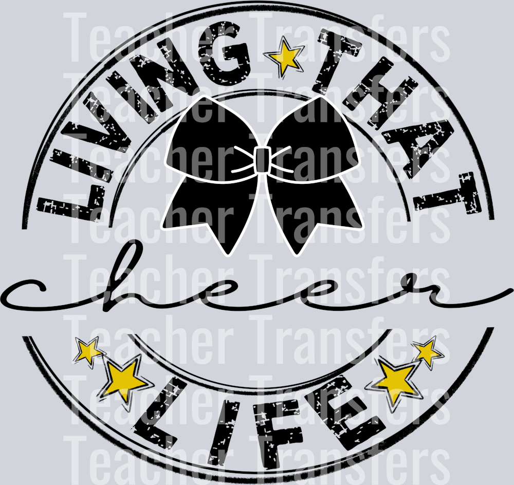 Living That CHEER BOW BLANK Life