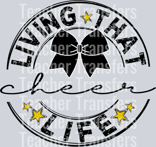 Living That CHEER BOW BLANK Life