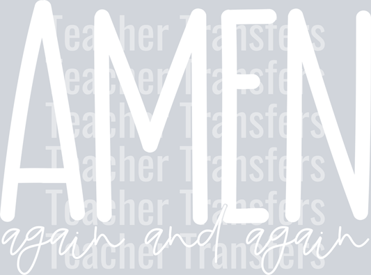 AmenAgainandAgain White