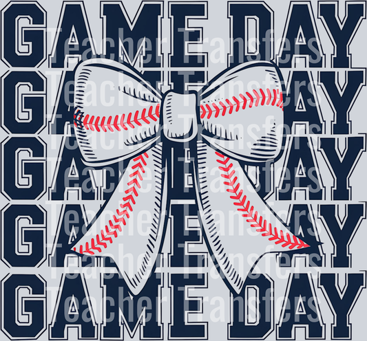 Game Day Baseball Bow