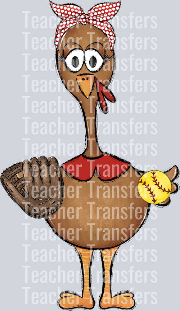 Turkey Family Set Girl Red SOFTBALL