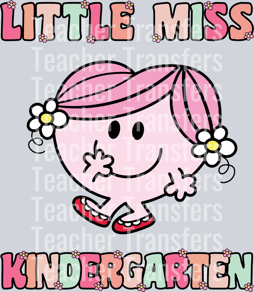 Little Miss Kindergarten PNG