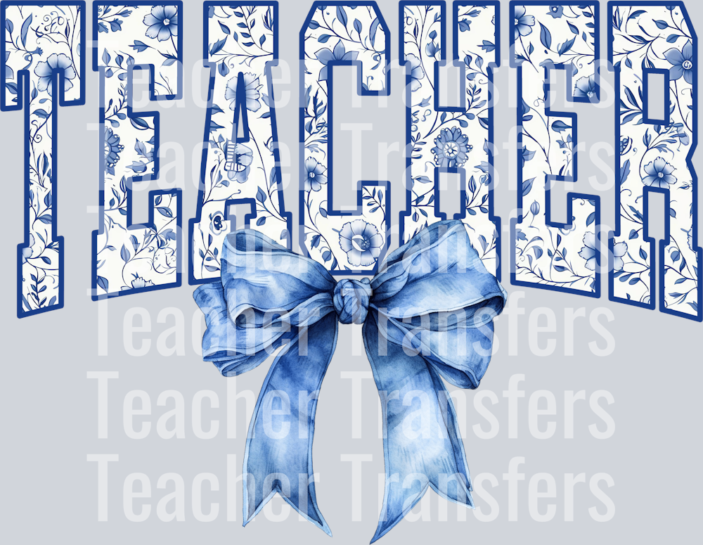 TEACHERFloralCoquetteBow