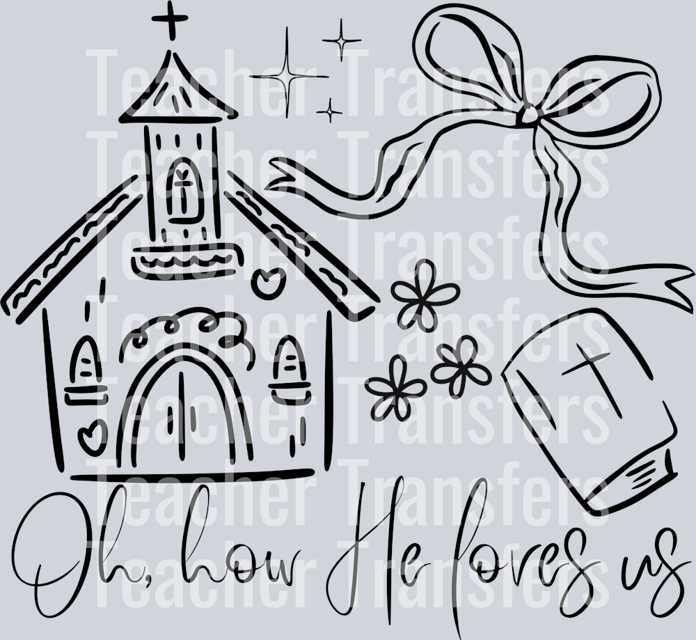 oh how He loves us doodle