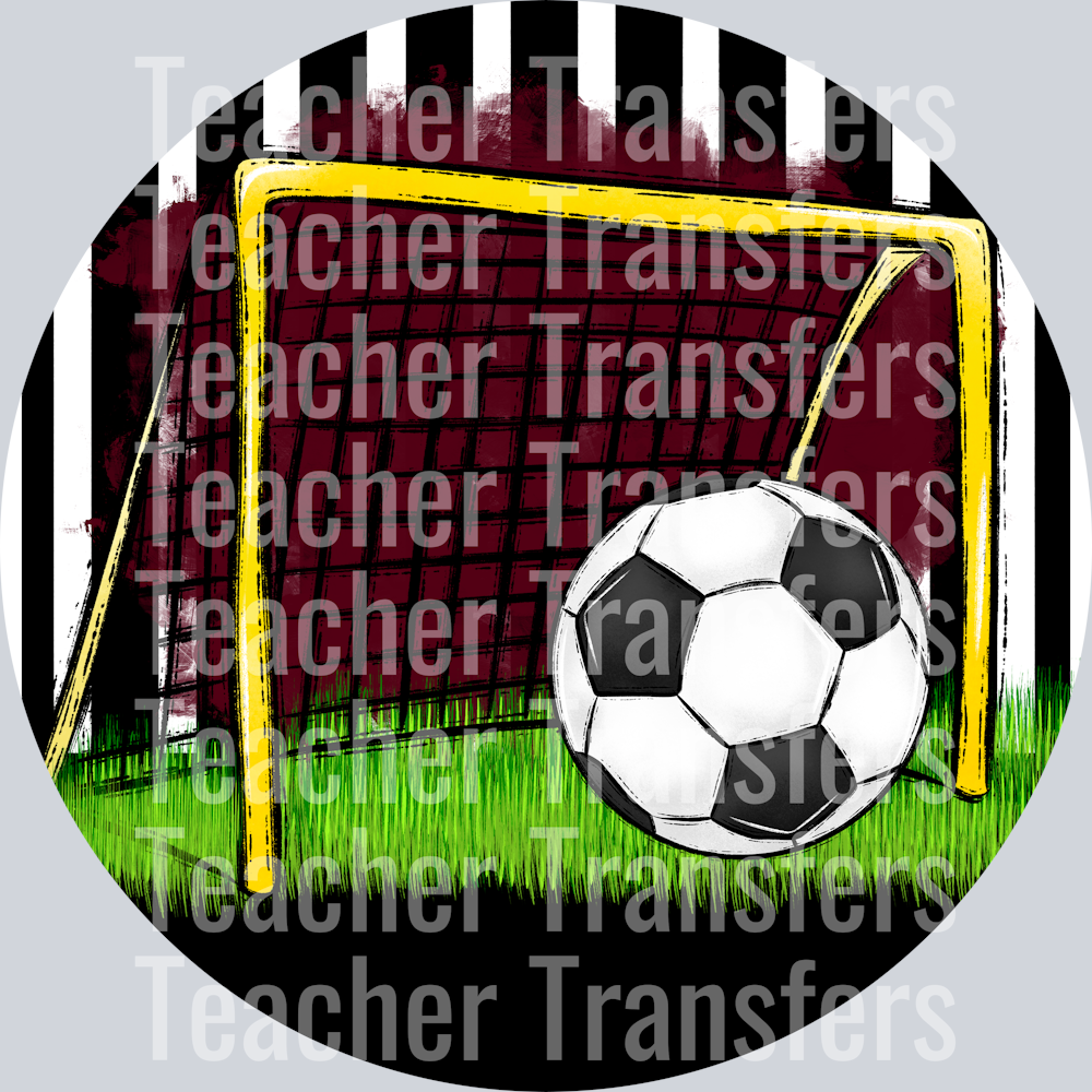 Soccer Bag Tag Ornaments MAROON