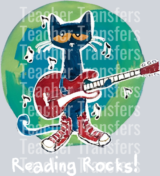 The Pete Cat Reading Rocks