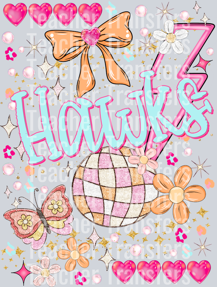 Preppy MASCOTS HAWKS