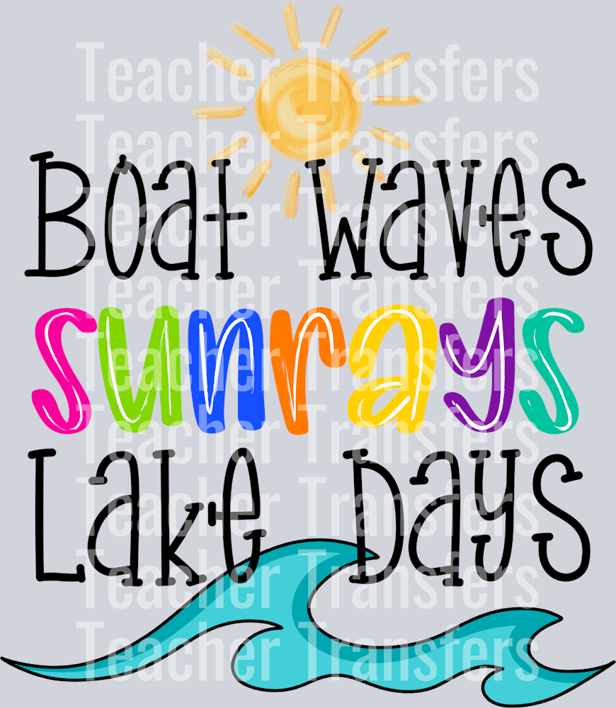BoatWavesSunraysLakeDays