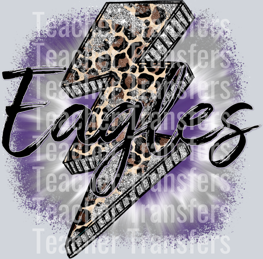 Eagles Purple and Gray