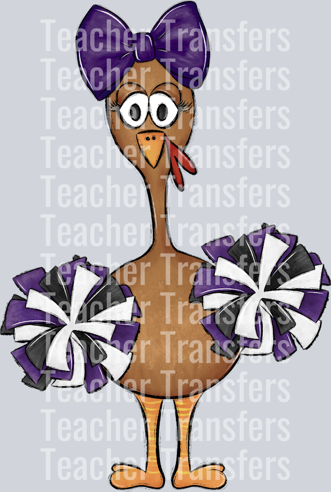 Turkey Family Set Purple cheer