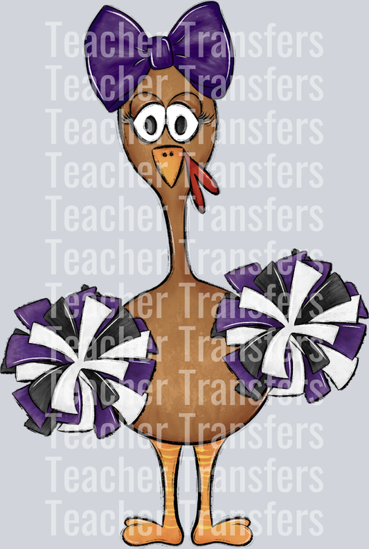 Turkey Family Set Purple cheer