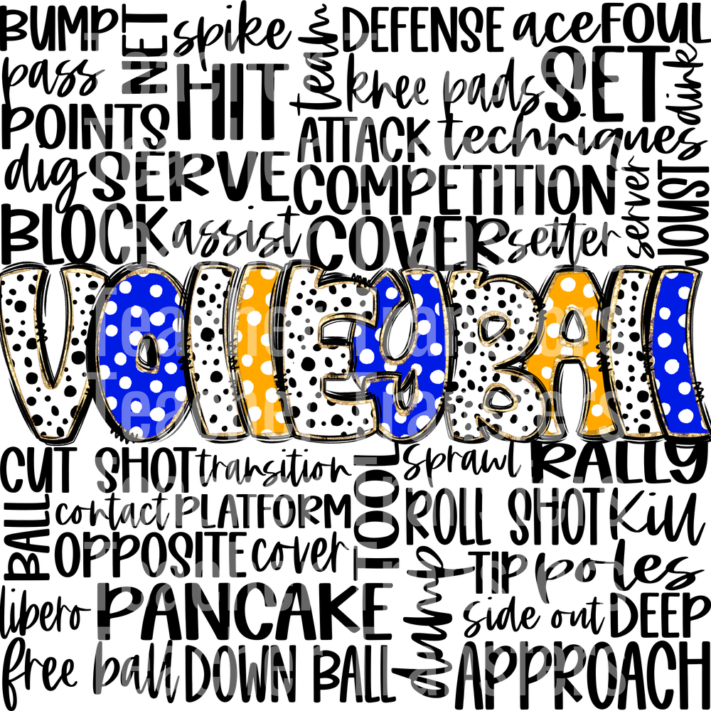 VolleyballDoodleWordArtRBYG