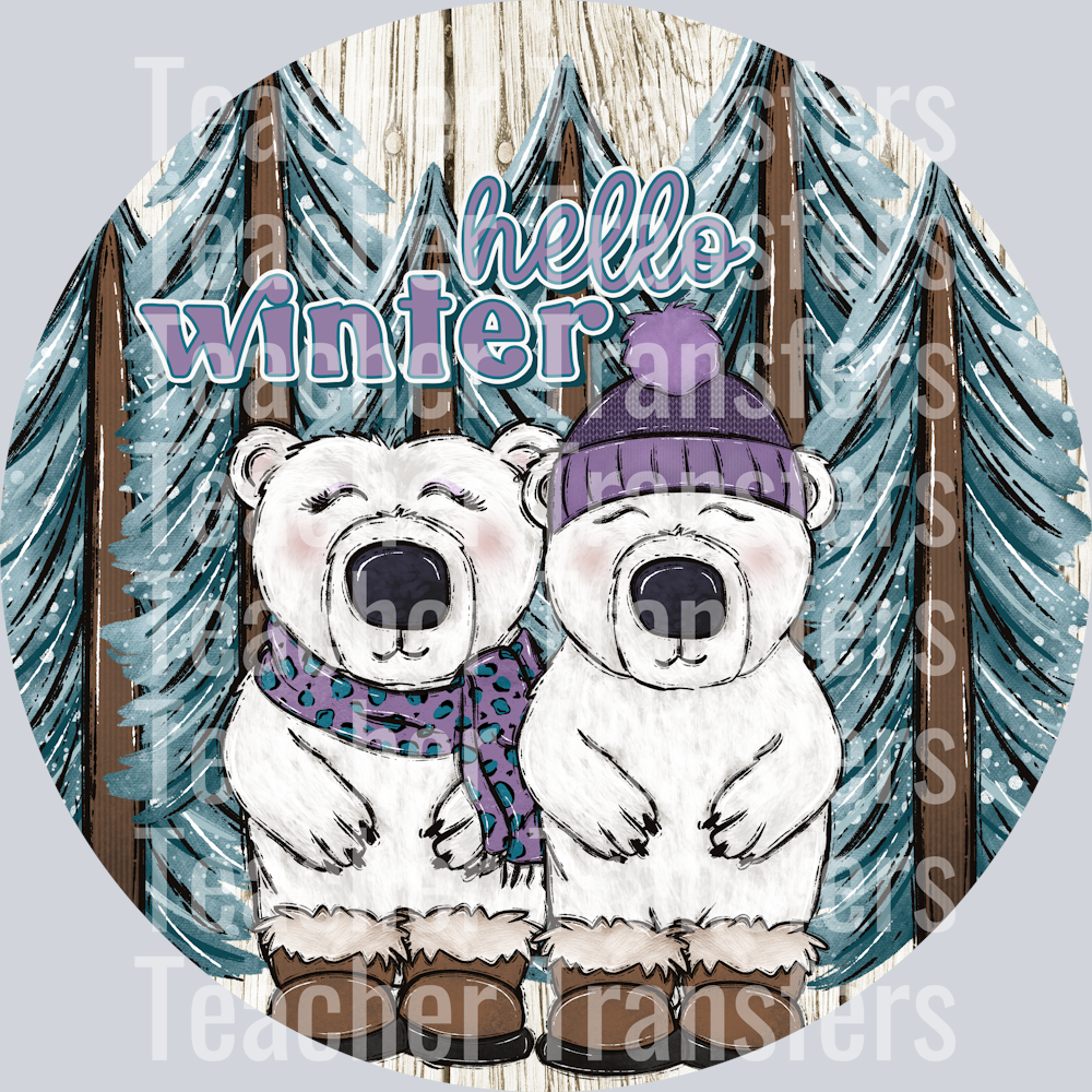 Hello Winter Door Hanger