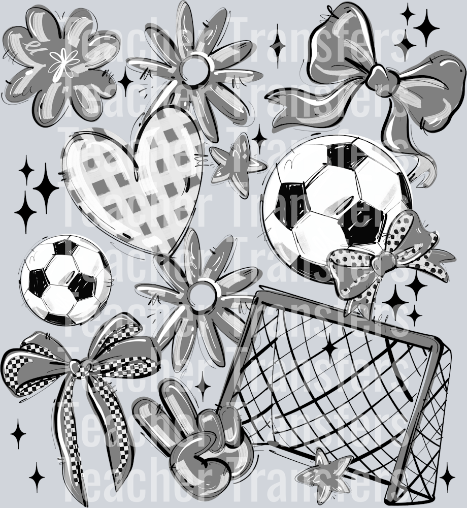 GRAY SOCCER PLAY BALL COLLAGE