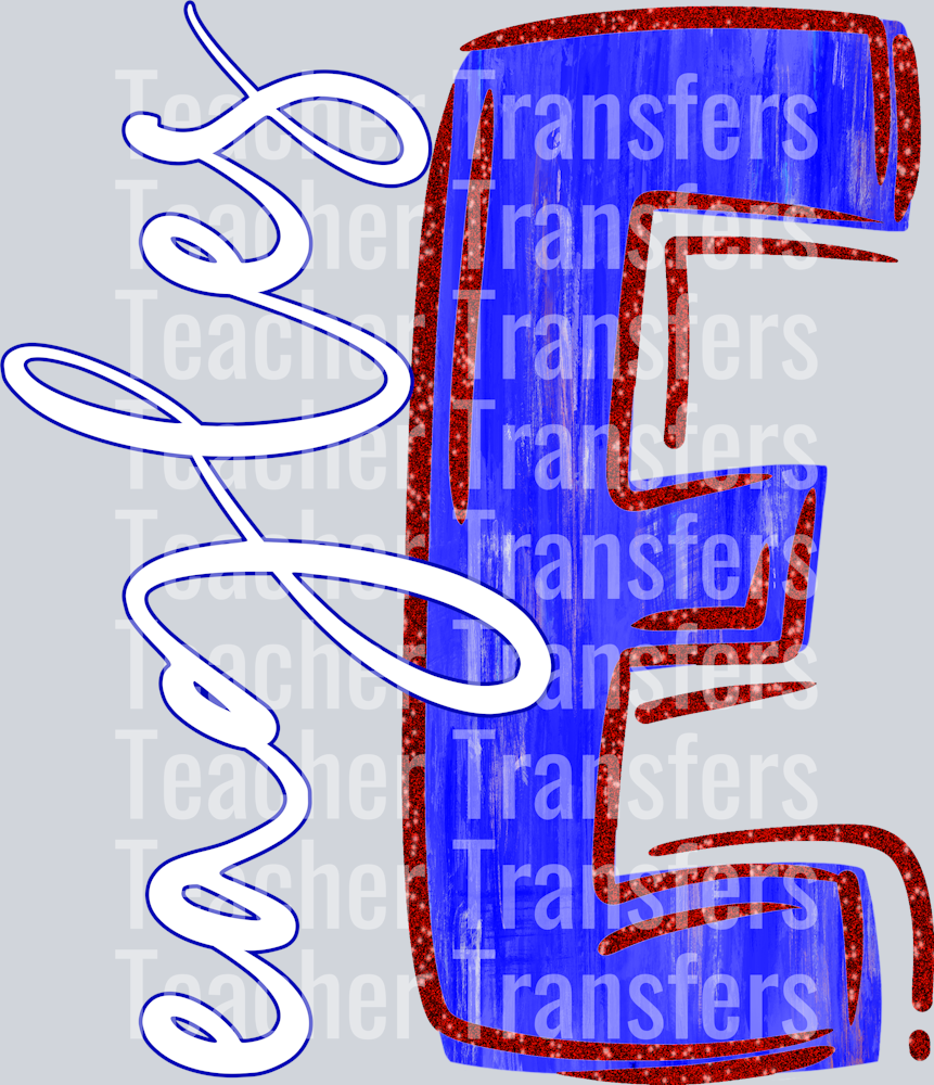 Eagles Blue Red Trim