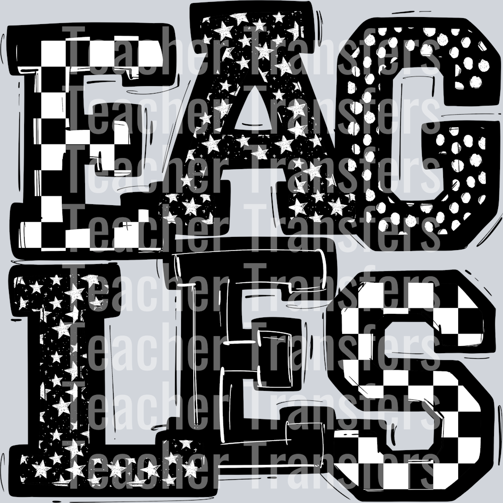 EAGLES BLACK WHITE MIXED