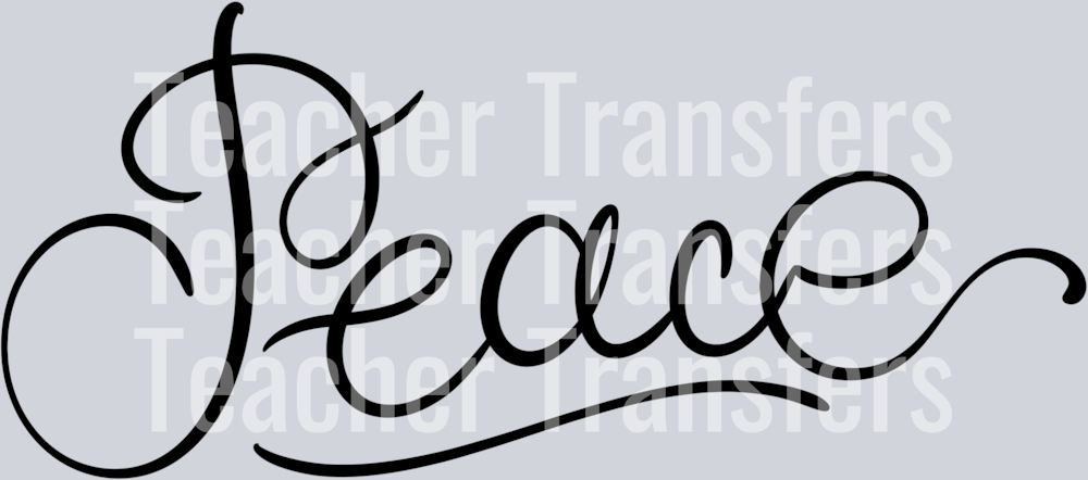 Peace Lettering Only