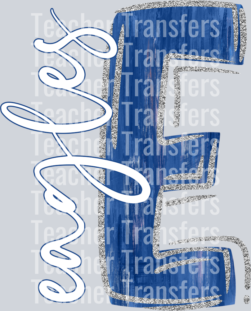 Eagles Blue E SILVER Trim