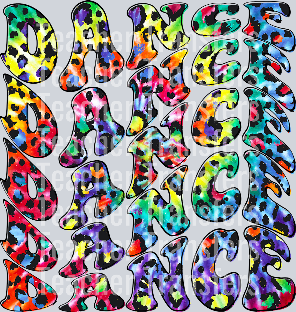 Tie dye Leopard Dance
