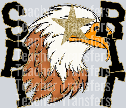 Starry Eyed Eagle Black Gold