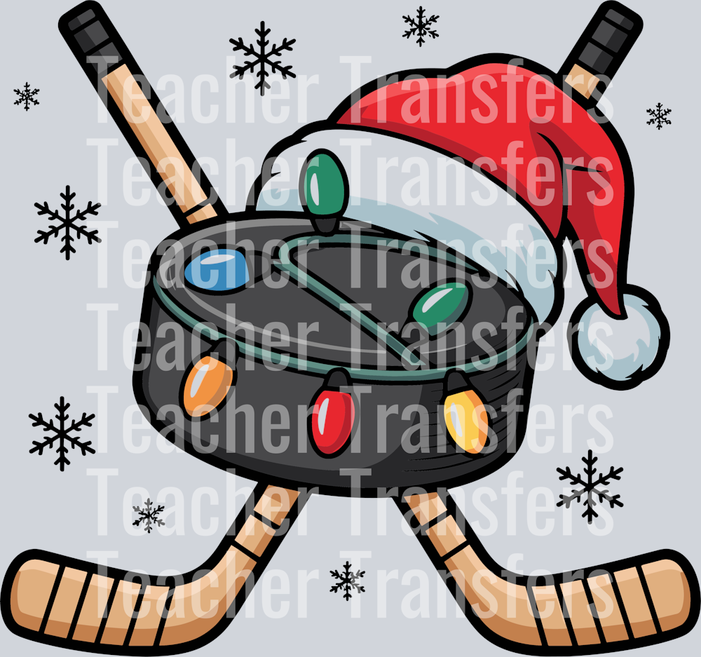Christmas Hockey Puck