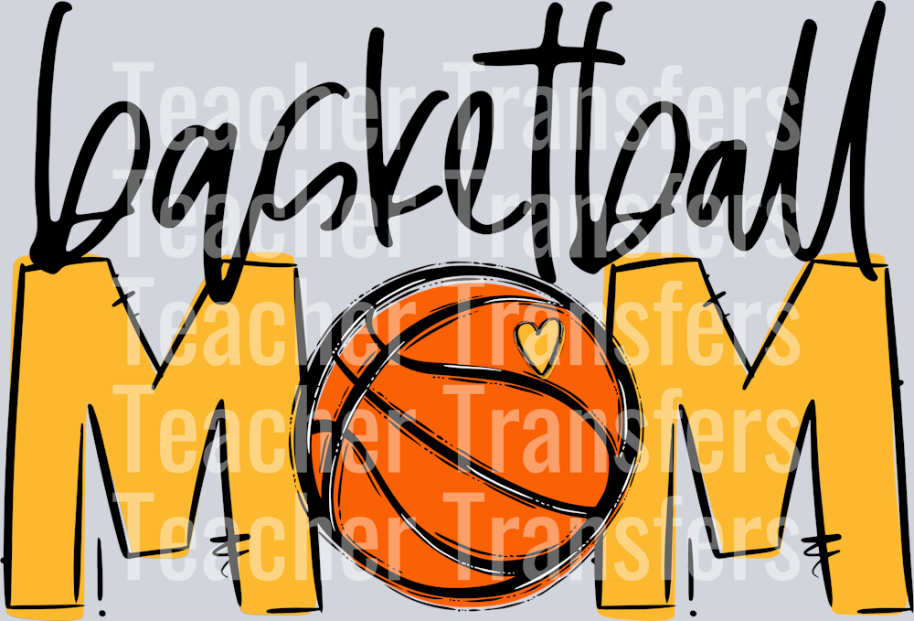 Basketball Mom Yellow gold No Flowers