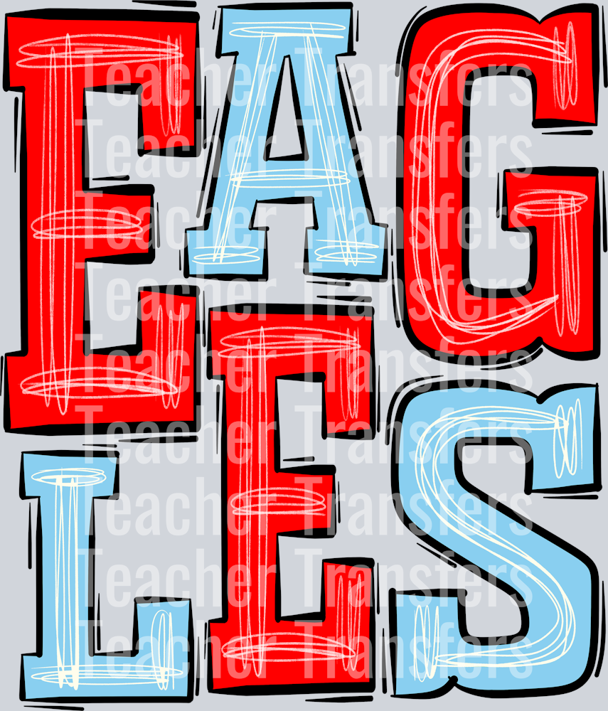 eagles-red-light blue