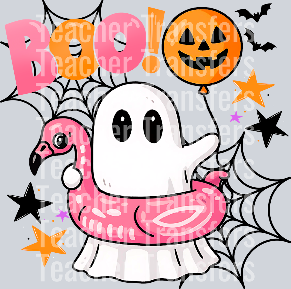 Boo flamingo float ghostie HWDS