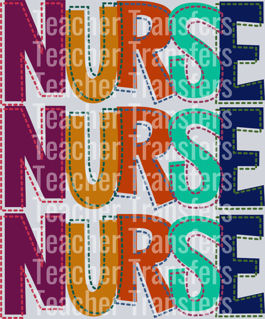 Stitched Occupations Nurse