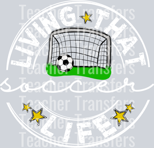 Living That SOCCER BLANK Life WHITE