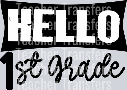 Hello Grade Level BANNER 1st Grade