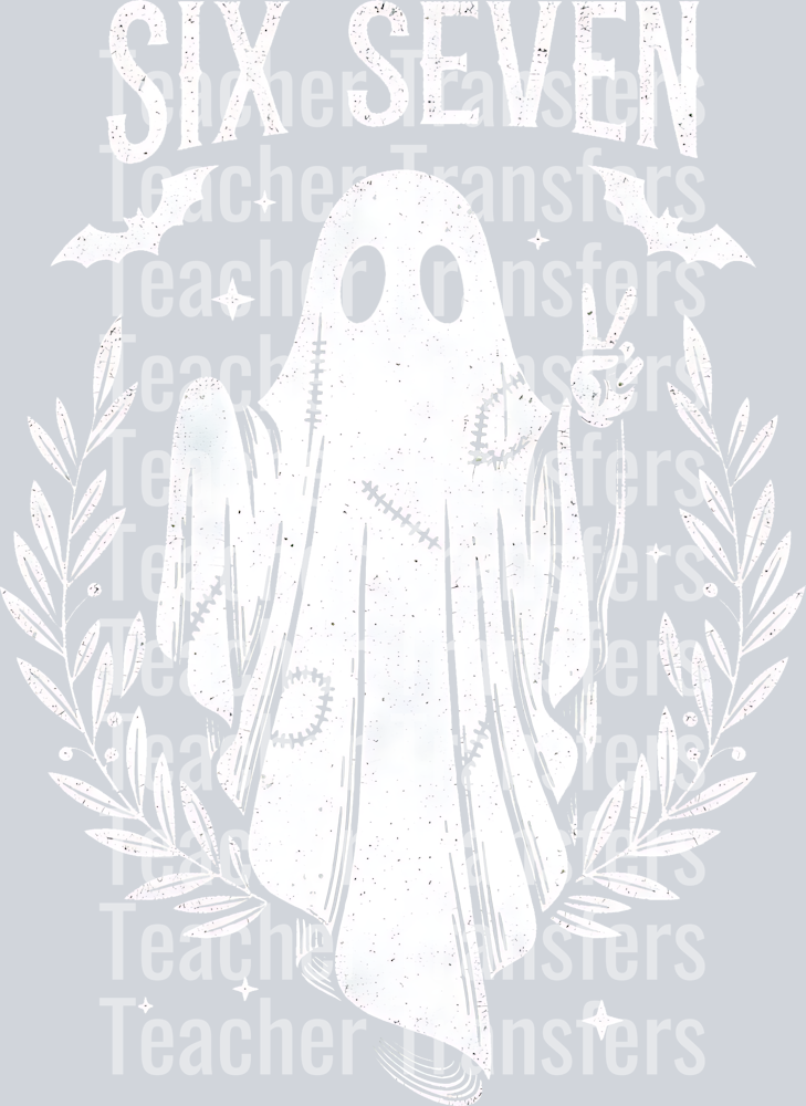 Halloween Six Seven Ghosts Shirt, Ghost 6 7 png
