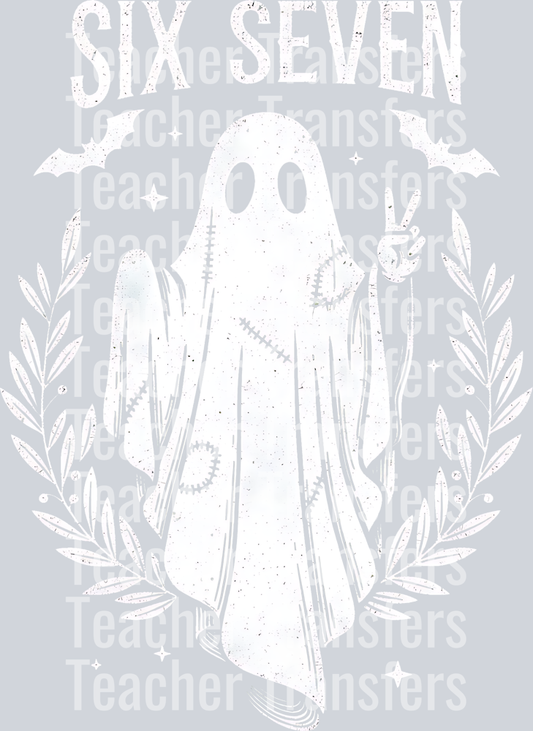 Halloween Six Seven Ghosts Shirt, Ghost 6 7 png