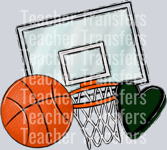 We_ve Got Spirit Pocket BASKETBALL DARK GREEN