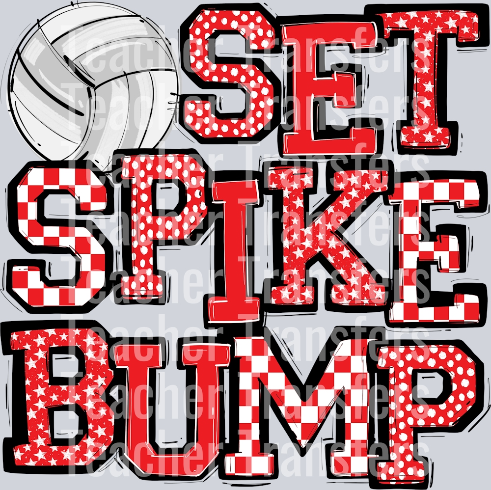 RED SET SPIKE BUMP