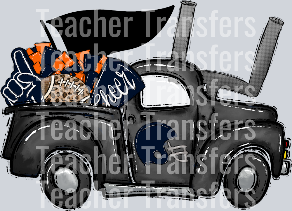 HOCO TRUCK navy and orange