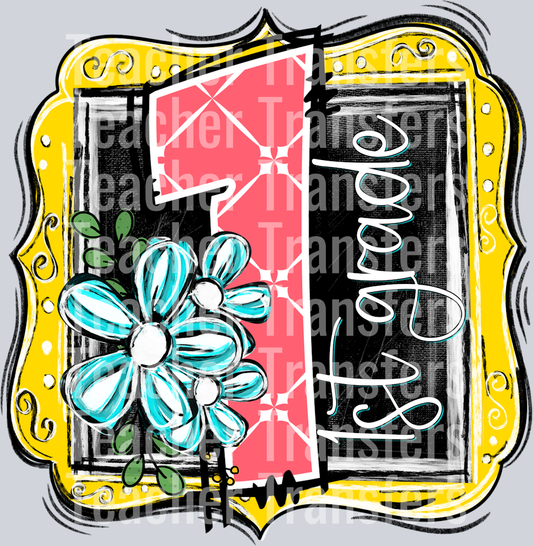 School Year Frames first grade