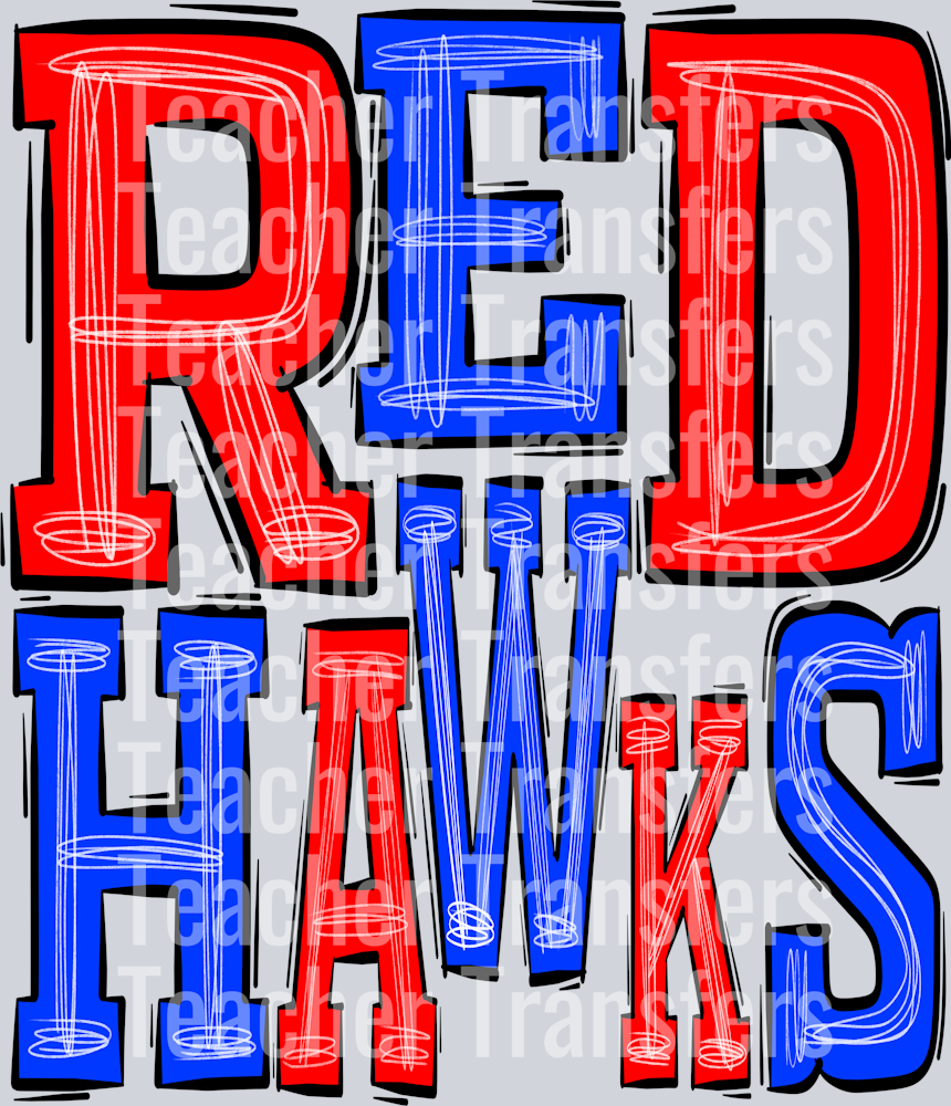 Red Hawks-Red-Blue