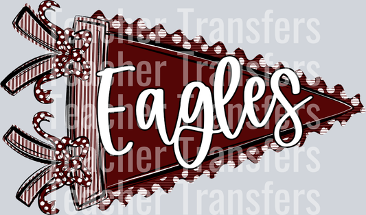 PREPSTER PENNANT TEAMS EAGLES MAROON