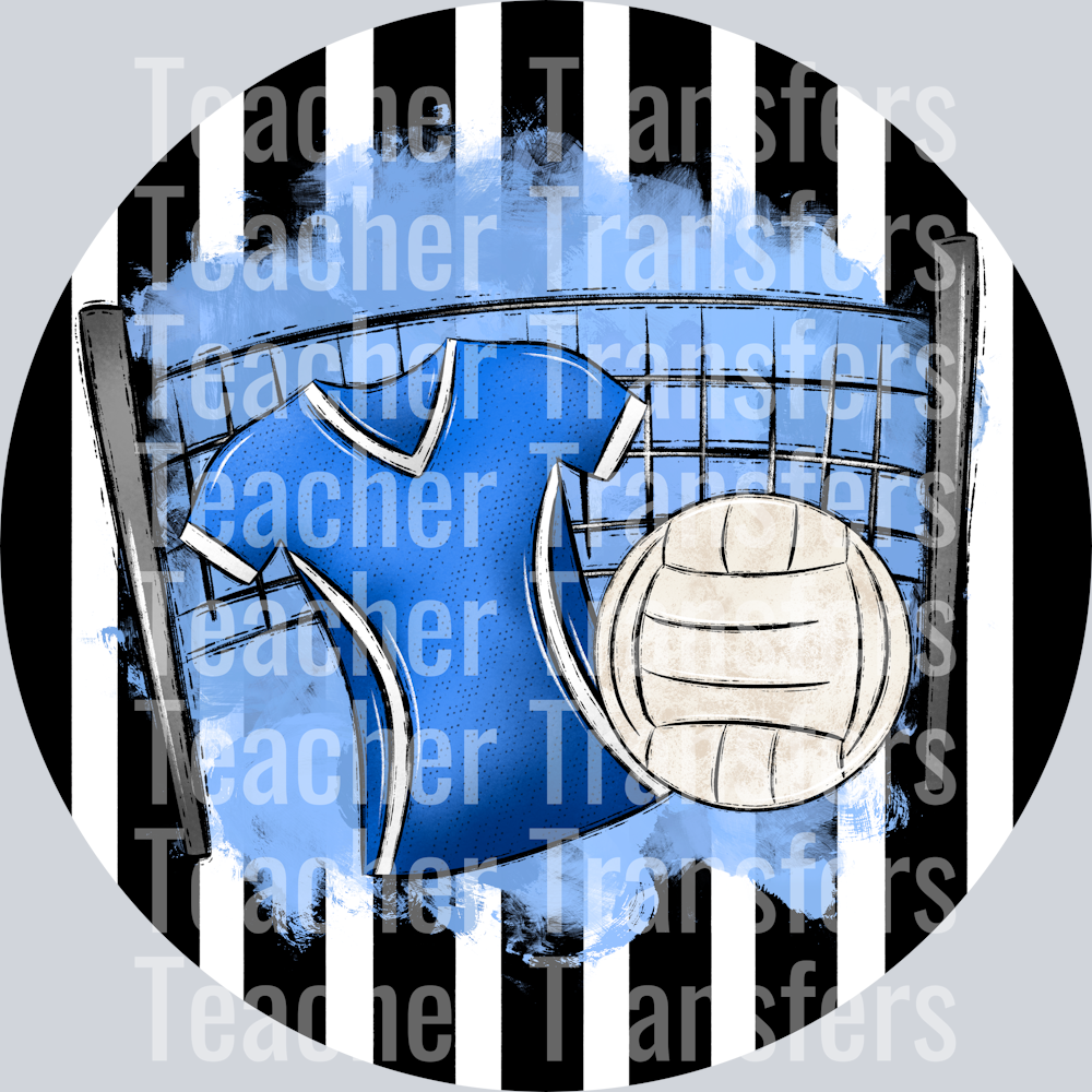 Volleyball Ornaments Blue v2