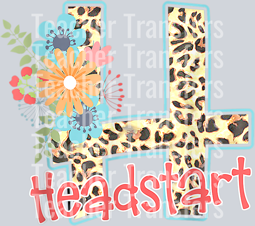 Headstart Leopard Back To School Teacher Girl First Day T-Shirt
