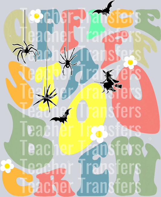 Office Staff Boo Crew Funny Halloween Matching Costume 2023 T-Shirt